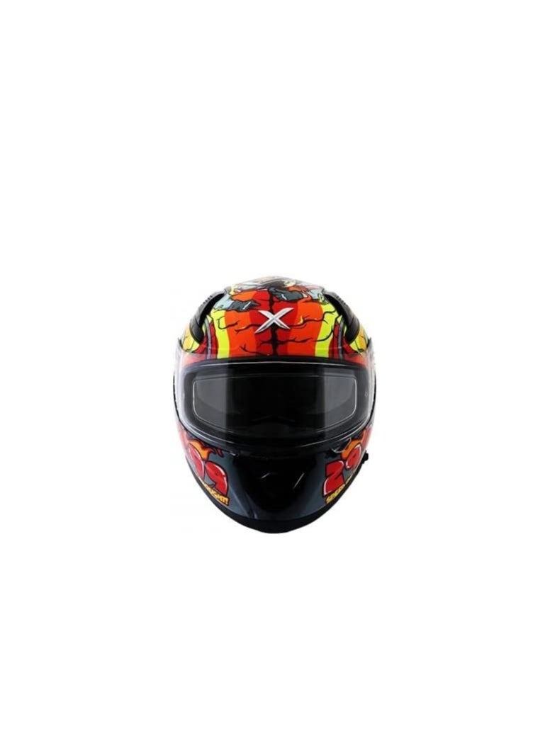 AXOR - Axor Apex XBHP 299 D/V Full Face Helmet - Neon Yellow/Blue Size Medium - Image 1