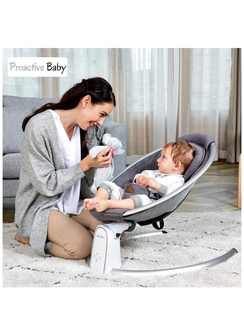 Baby Life Baby Life Cotton Electric Baby Bouncer With Bluetooth And Led Touch Screen  - Image 2