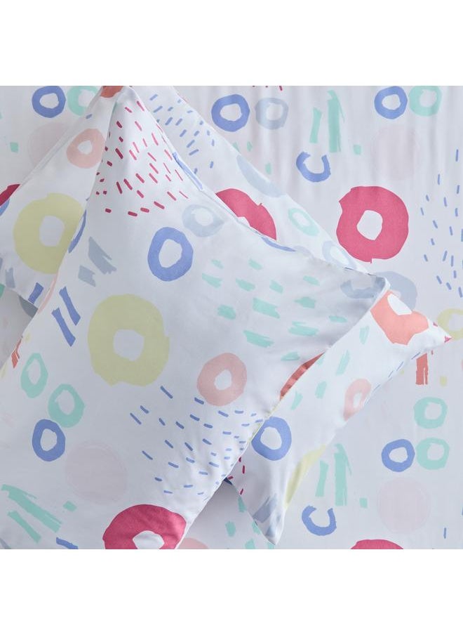 Home Box Nora 2-Piece Regina Reversible Microfibre Pillow Cover Set - 50x75 cm  - Image 5