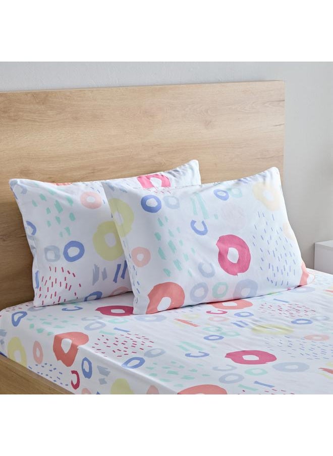 Home Box Nora 2-Piece Regina Reversible Microfibre Pillow Cover Set - 50x75 cm  - Image 1