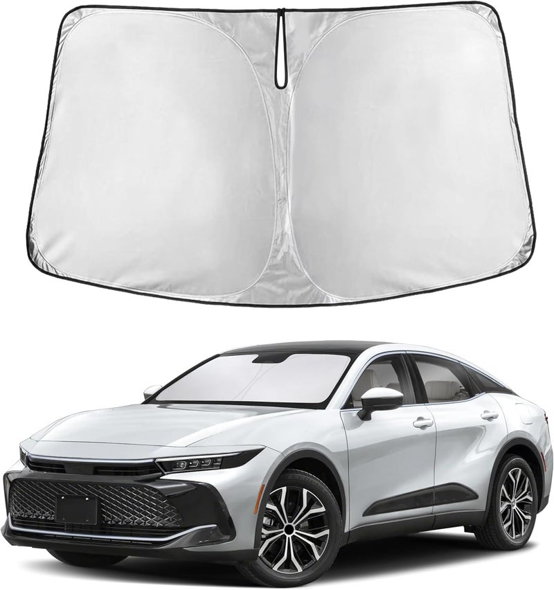 EcoNour Windshield Sunshade for Toyota Crown 2023-2024 2025 2026, Sun Visor for Front Windshield & Window Sun Shade Cover, UV Heat Blocker & Protector, Car Accessories - Image 1