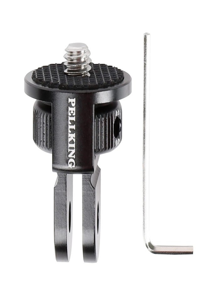 PellKing 1/4" Adapter Screw Head Camera Mount, CNC Aluminum Alloy Tripod Conversion Adapter for Insta360 One X4 X3 X2 X/DJI Pocket 2/GoPro Camera Accessories - Image 1