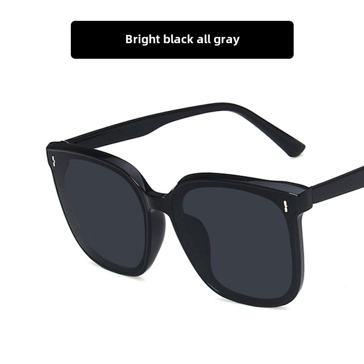 Generic 2022 Trendy Mens Driving Sunglasses UV Protection Bright Black all gray 