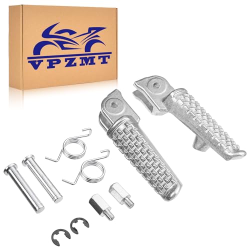 VPZMT Front Foot PegsPedal for honda CBR 600RR 20072019 Bolt Diameter 6mm FrontWhite1