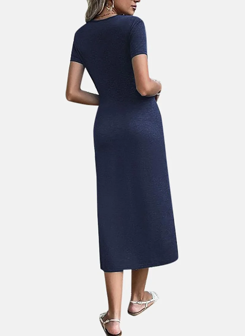 YUNIQEE Knee-Length Navy Dress