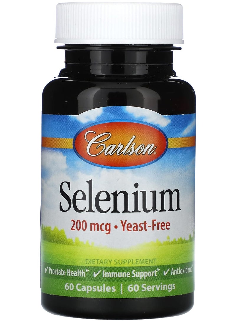 Selenium , 200 mcg, 60 Capsules
