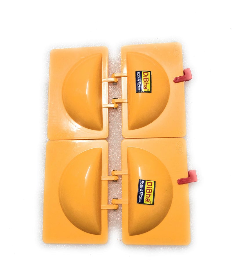DiBha Plastic Gujiya Maker Mold, Color Yellow, Set of 2 - Image 2