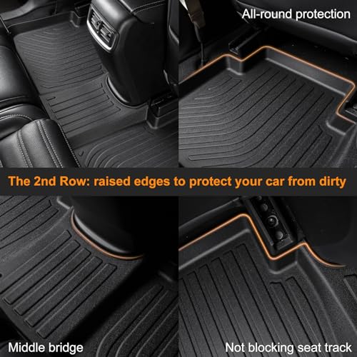 Binmotor-Floor Mats & Cargo Liner for Toyota Corolla 2020-2026 (Include Hybrid),Only Sedan, Corolla LE/SE/XSE/Nightshade, All Weather Car Mats Floor Liners Corolla Hybrid Accessories Mats - Image 3