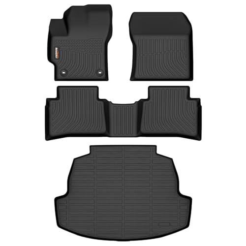 Binmotor-Floor Mats & Cargo Liner for Toyota Corolla 2020-2026 (Include Hybrid),Only Sedan, Corolla LE/SE/XSE/Nightshade, All Weather Car Mats Floor Liners Corolla Hybrid Accessories Mats - Image 1