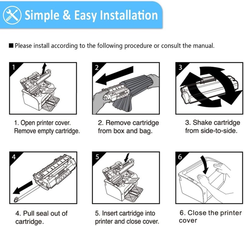 INKSPOT 12A Laser Printer Cartridge Compatible with 1020, M1005, 1018, 1010, 1012, 1015, 1022, 1022N, 1022NW, 3015, 3020, 3030, 3050, 3050Z, 3052, 3055 / 12A Cartridge - Image 3