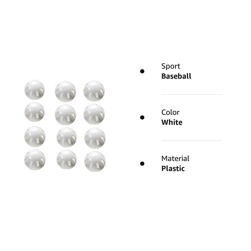 Wiffle Ball Baseballs Official Size (12 Pack) - Image 2