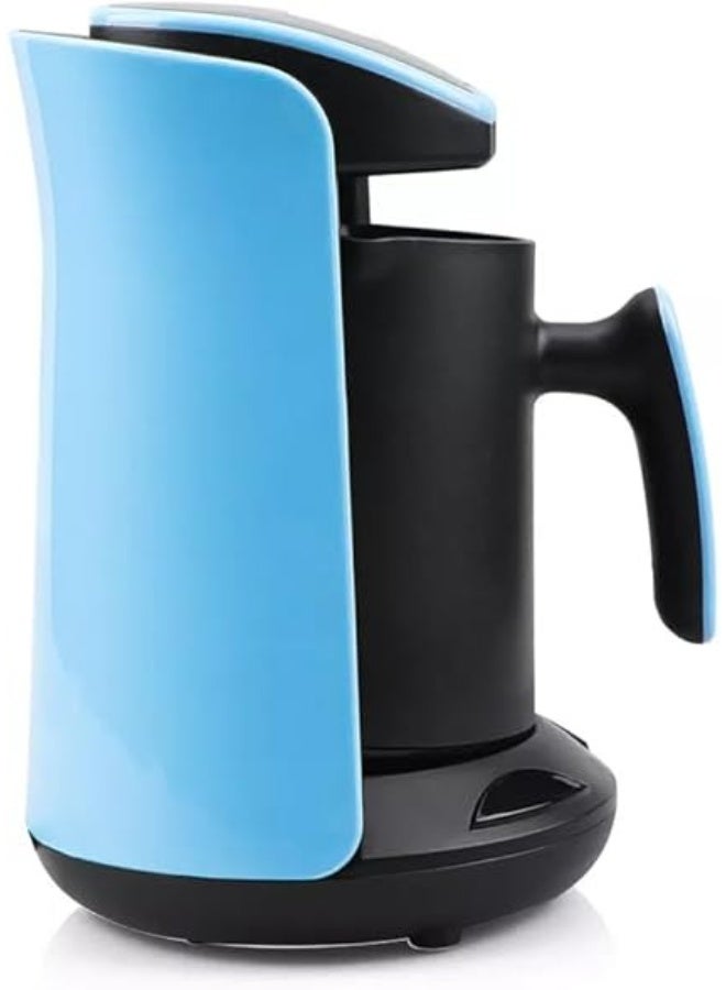 آر إيه أف ماكينة قهوة تركية كهربائية من RAF، سهلة الاستخدام، تعمل بتيار متردد ٢٢٠-٢٤٠ فولت، ٦٠٠ واط. متعددة الاستخدامات للقهوة والشاي التركي، سريعة التسخين من ٦٥ إلى ١٠٠ درجة مئوية، محمولة للمكتب والمنزل والمقهى والسفر، سعة ٣٠٠ مل (أزرق) - Image 2