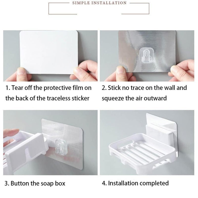 RYLAN soap Holder for Bathroom, 1 Pack soap case, Bathroom Accessories Sink Caddy Organizer, Organizer Rack, Luxurious Bathroom Accessories, Bathroom Shelf Without Drilling - Image 5