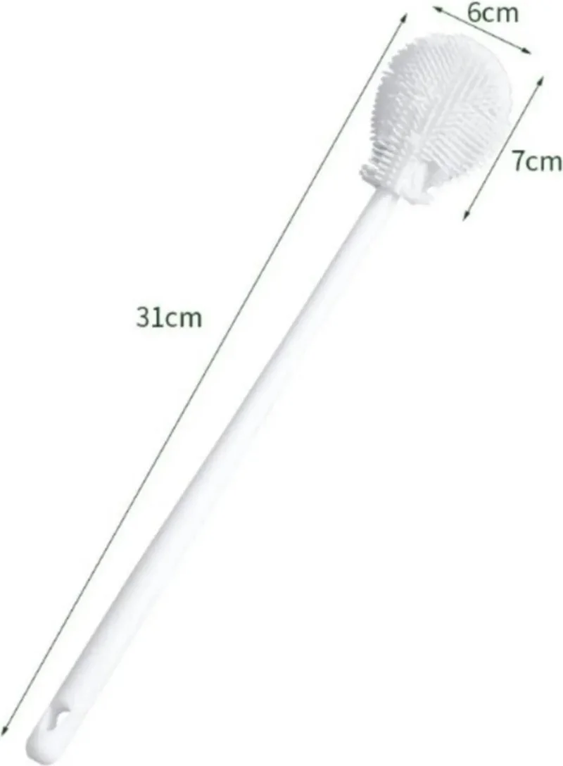 Safestore Flexible Silicone Baby Bottle Glass Bottle Jar Cleaner Brush Water Bottle Thermos Flask Washing Brush Sponge