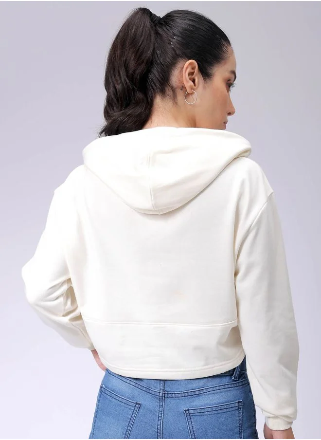 Freehand Women Fitted Solid Corset Sweatshirt