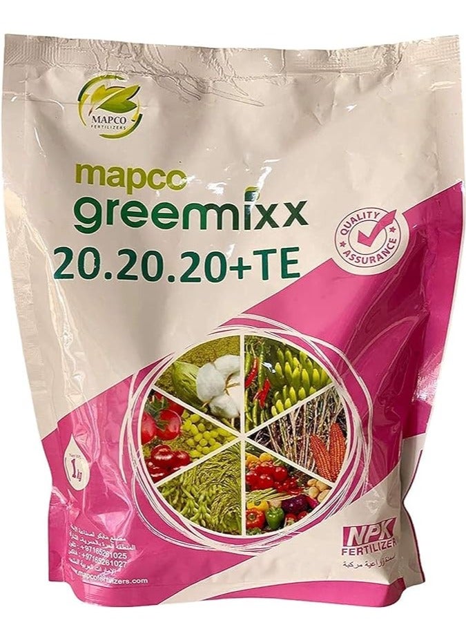 Generic Success NPK 20-20-20 "Water Soluble Fertilizer" 1KG Best Flowers, Fruits and Vegetation Growth  - Image 1