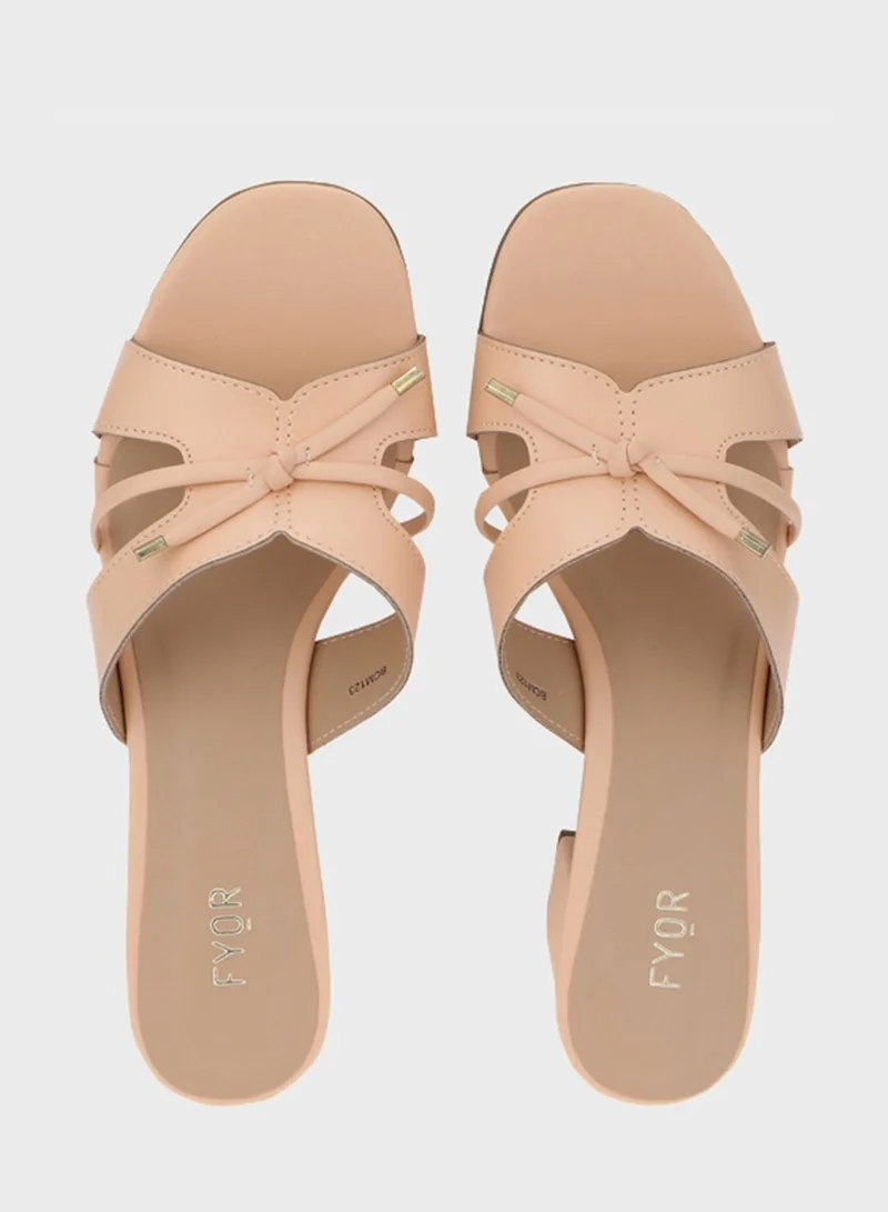 FYOR Block Mid Heel Sandals