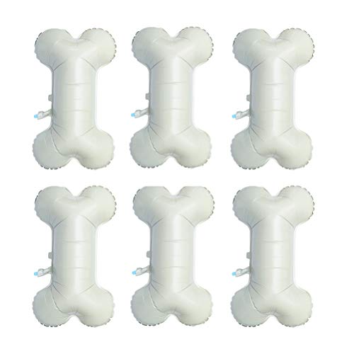JANOU 6Pcs Bone Shaped Balloons Foil Helium Aluminum Balloons for Pets Dog Party Suppliers - Image 5
