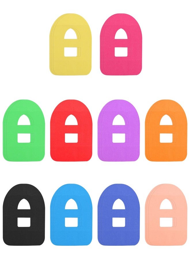 Fukaisu 30pcs Adhesive Over Patches for Omnipod 5, Colorful Waterproof & Breathable Adhesive Overpatches Sweatproof CGM Sticker Tape Pre-Cut Sensor Covers for Omnipod 5 Monitor (10 Colors - Image 1