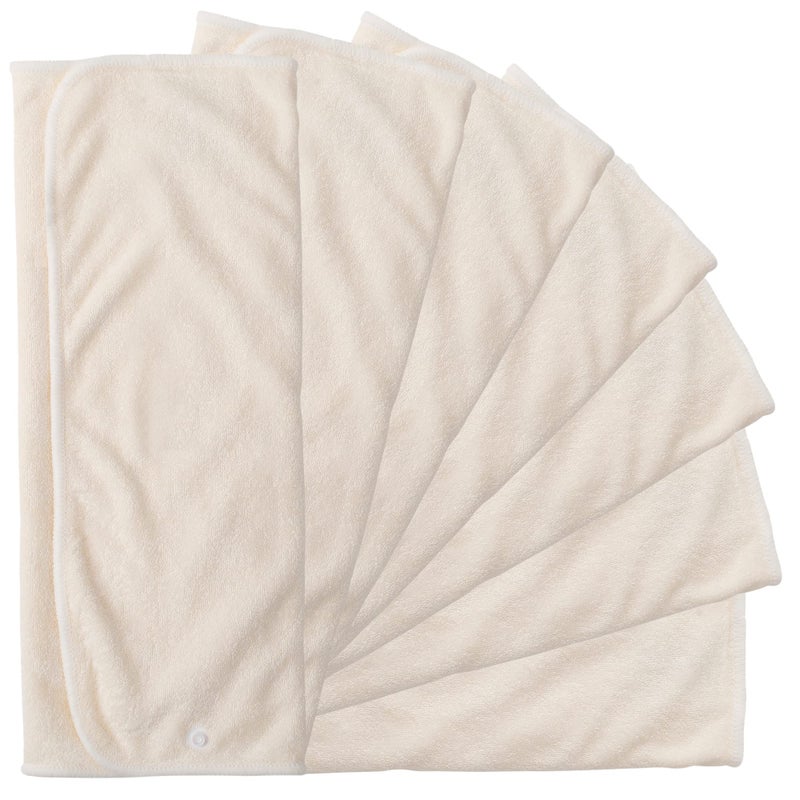 Nora's Nursery 7 Pack Cloth Diaper Prefold Inserts with Snap - 2-4-2 Layers - Reusable and Absorbent - 13" x 15" Perfect for Any Diaper - Nora's Nursery - Image 1