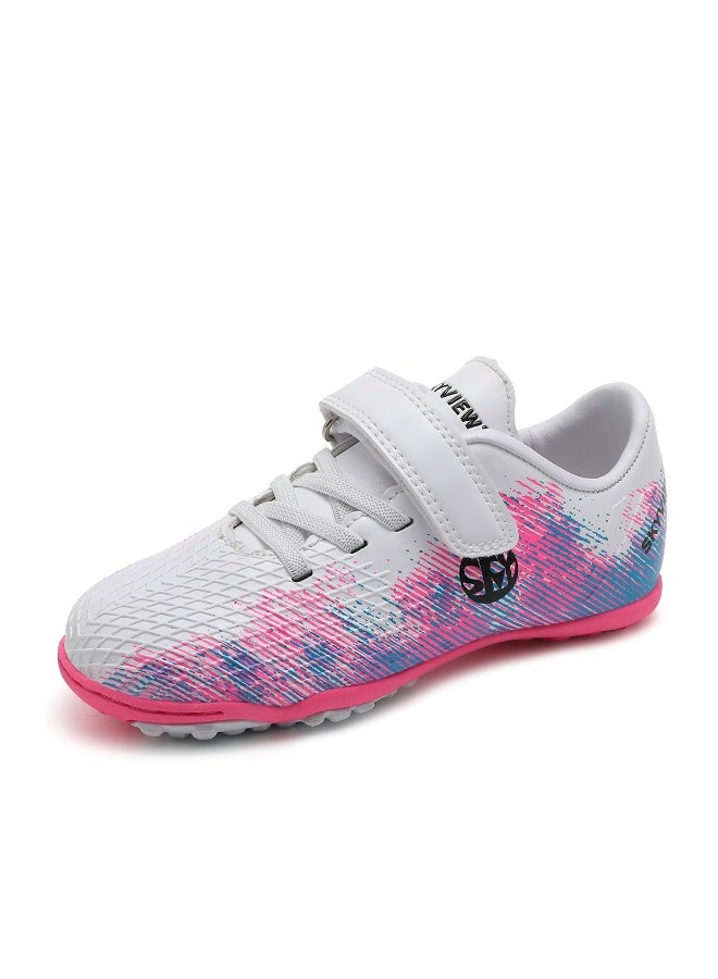 Sky View Kids Soccer Shoes Cleats Boys/Girls IC/IN sole Firm Artificial Ground Trainning Athletic football sneakers for Indoor Outdoor little kid big kid - Image 1