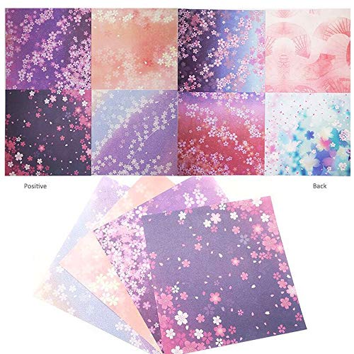 QTFHR Yeooyoor 120 Sheets Pink Beautiful Origami Paper , 6x6 inch DIY Hand Crafts Origami Paper Arts Creativity - Image 3