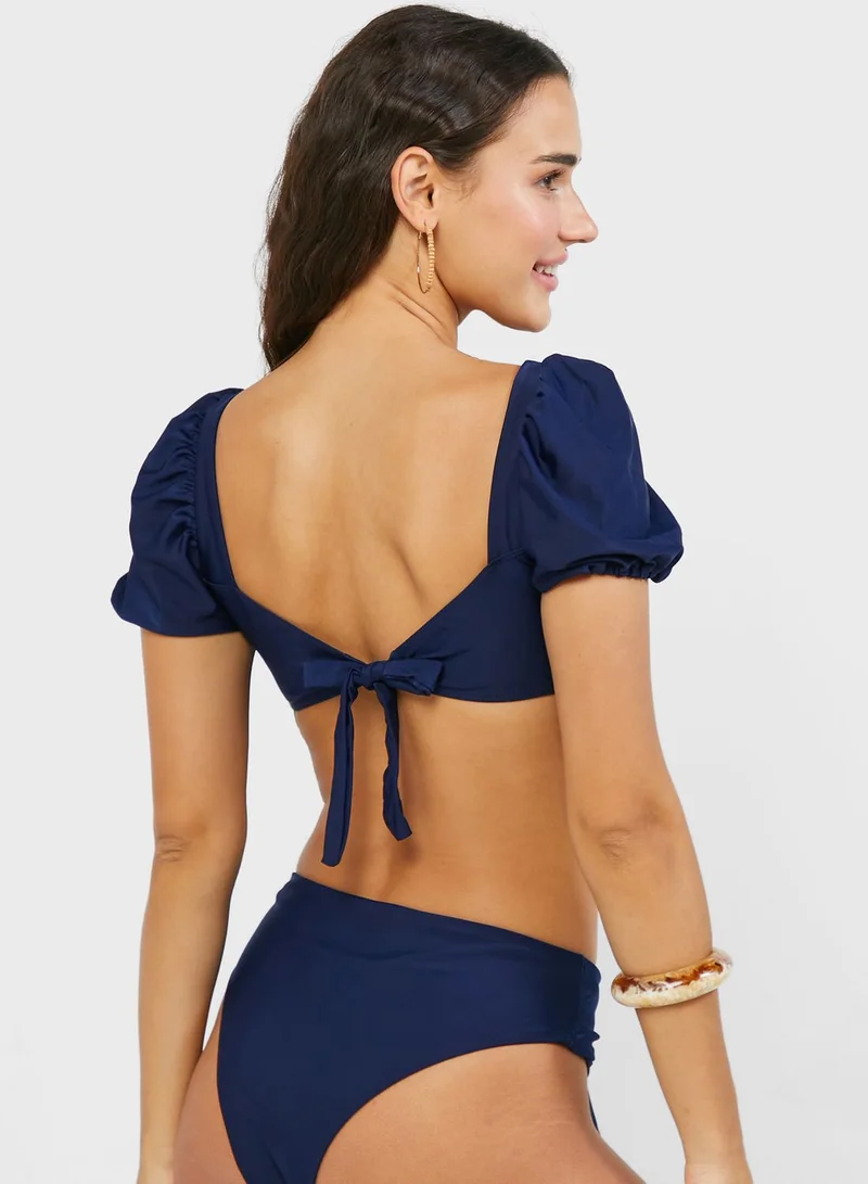 ELLA Puff Sleeve Bikini Set
