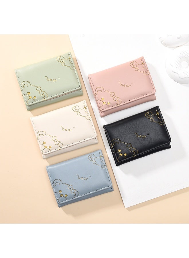 Ladies Purse Wallet PU Leather Mini Women Wallet Card Holder Organiser Wallet Wristlet Clutch Wallet with Zipper Pocket Coin Purse