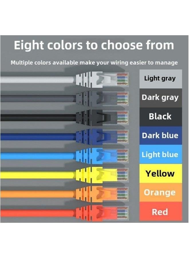 Generic Household Super Five Categories Six Of Unshielded CAT5e/6 Finished Network Jumper Computer Cable UTP-Color:Category 5e Jumpers (yellow)-Line Length:0.5 M  - Image 2