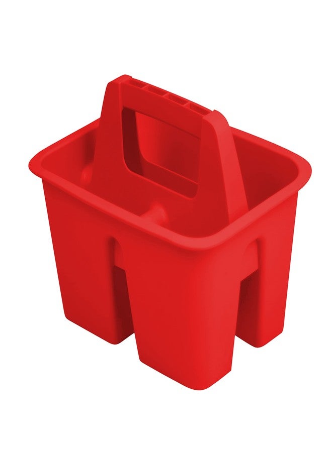 Storex Mini Classroom Caddy, Multipurpose Classroom Organizer with Handle, Red, Pack of 12 (01063U12C) - Image 2