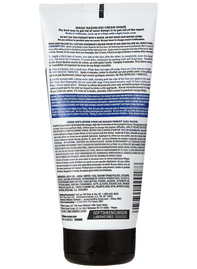 SoftSheen-Carson كريم حلاقة سحري بدون شفرات قوة عادية برائحة خفيفة 6 أونصات - Image 2