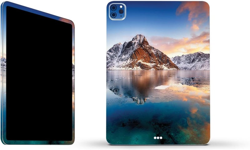 مايتي سكينز غلاف فينيلي قوي من MightySkins متوافق مع Apple iPad Pro 11" M2 الجيل الرابع (2022) - تصميم ICY Lake | واقي، متين، وفريد من نوعه | سهل التطبيق | مصنوع في الولايات المتحدة الأمريكية - Image 1