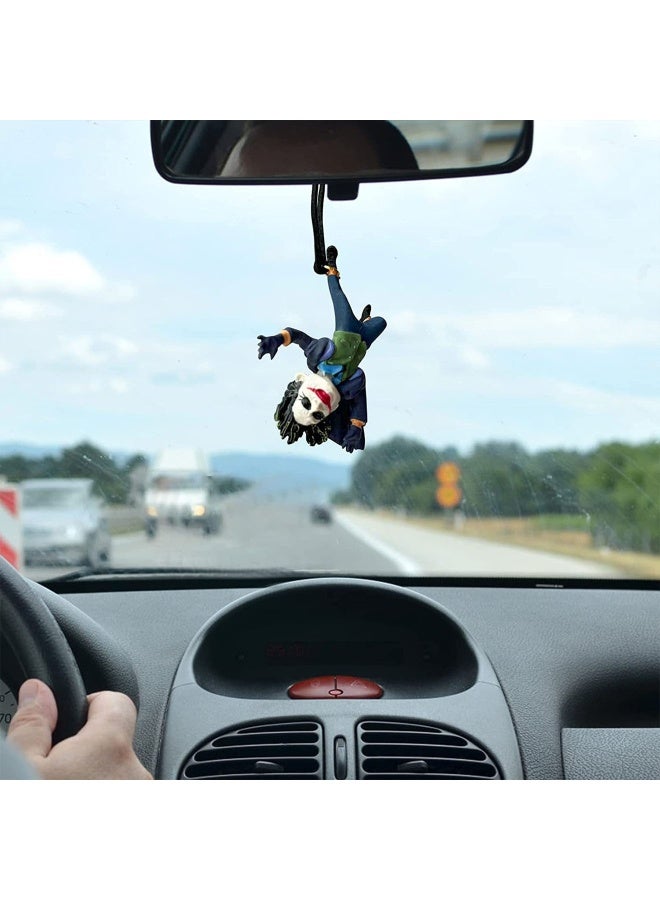 Clown Car Pendant Interior Rearview Mirrors Charms Hanging Ornament, Rear View Mirror Hanging Accessories, Funny Accessories for Office Home Hanging, Micro Landscape Decor, Birthday Romantic Gift - Image 3