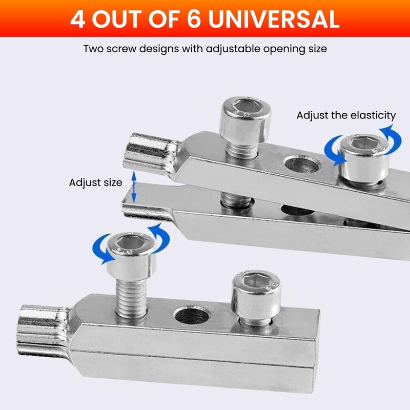 Birvan Faucet Angle Valve Broken Wire Extractor Adjustable Broken Valve Extractor Universal Screw Extractor Tool Broken Bolt Remover for 1/2 in and 3/4 in Stripped Thread, Stainless Steel Made - Image 4
