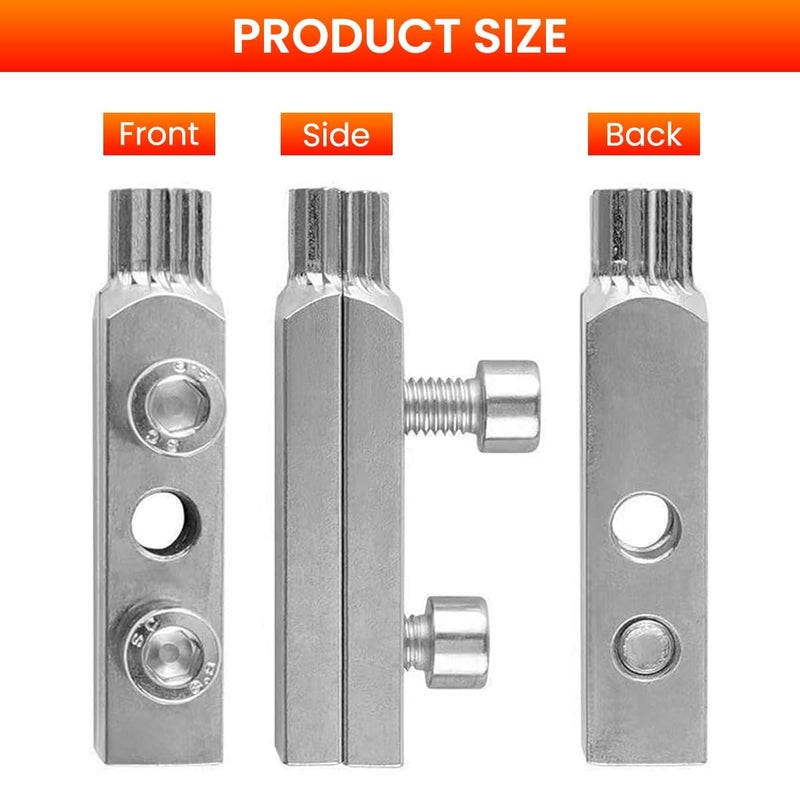 Birvan Faucet Angle Valve Broken Wire Extractor Adjustable Broken Valve Extractor Universal Screw Extractor Tool Broken Bolt Remover for 1/2 in and 3/4 in Stripped Thread, Stainless Steel Made - Image 5