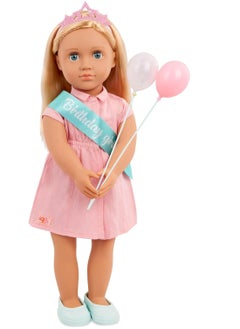 Our Generation - Brenna Birthday Party Doll in Pink Dress