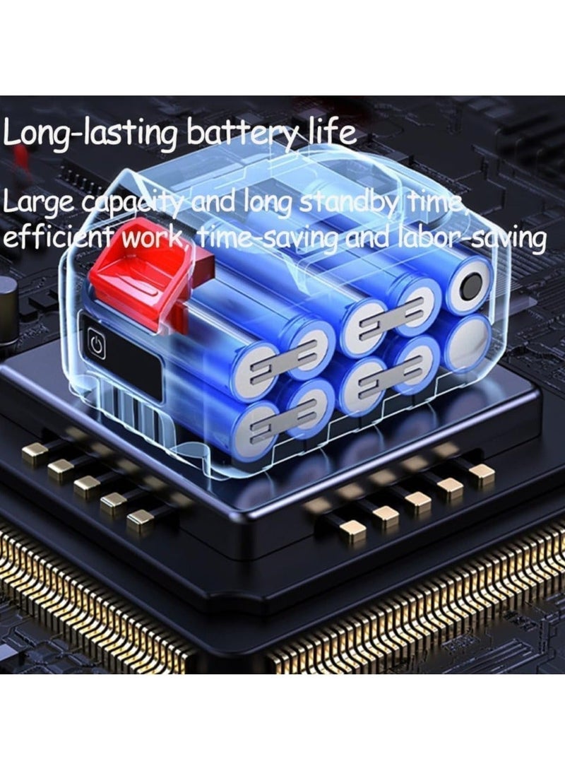 منفاخ هواء كهربائي محمول لاسلكي 48 فولت – قوة توربو لتنظيف السيارة وتجفيفها، مجفف هواء متعدد الاستخدامات مع بطارية ليثيوم قابلة لإعادة الشحن مثالي لتنظيف الغبار أوراق الشجر والشواء - Image 3