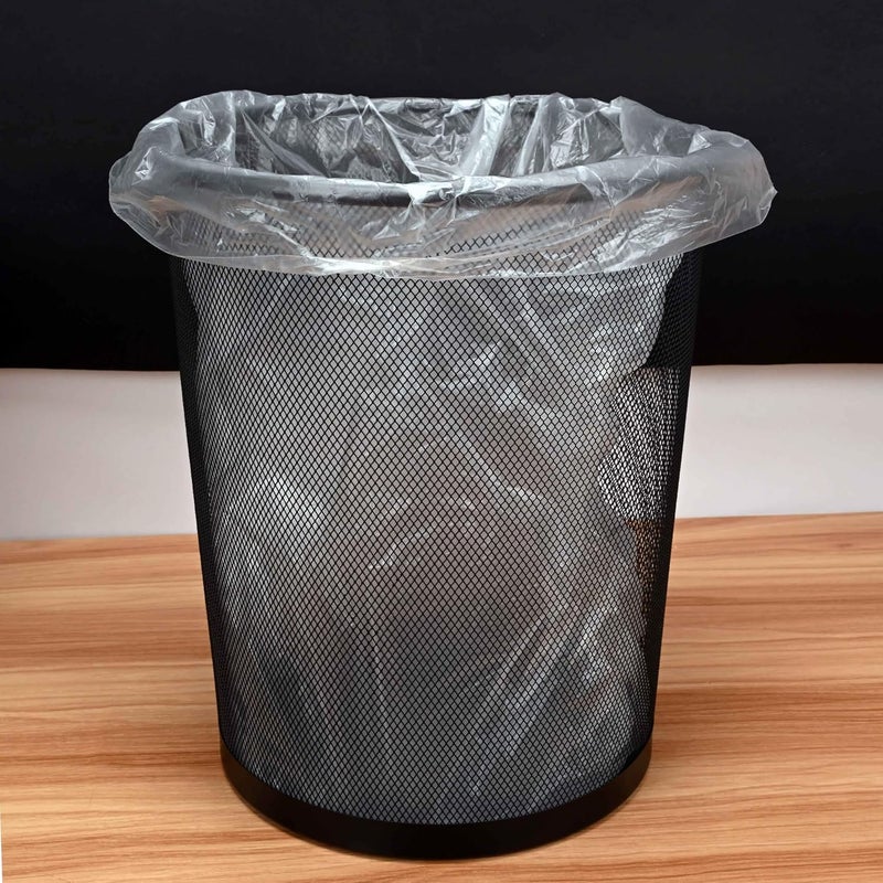 FIS Wire Mesh Waste Basket - Durable Round Metal Mesh Bin, Classic Black, 240x295x335mm - Image 5