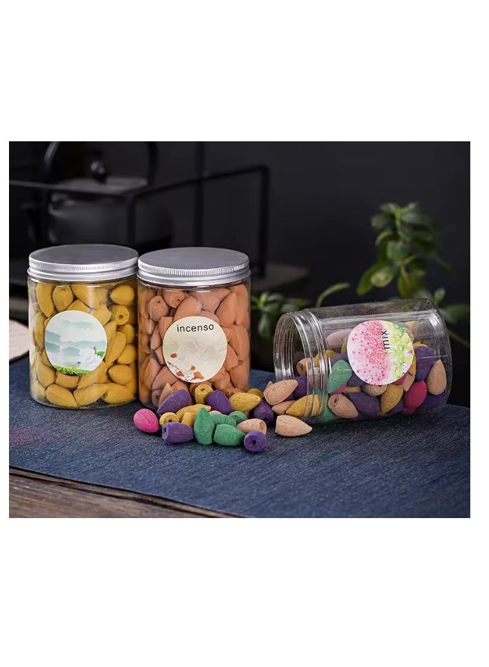 Colorful Aromatic Incense for Therapy, Reverse Flowing Smoke, Waterfall Shape, for Relieving Anxiety, Stress, and Yoga, 80-100 Pieces - Image 5