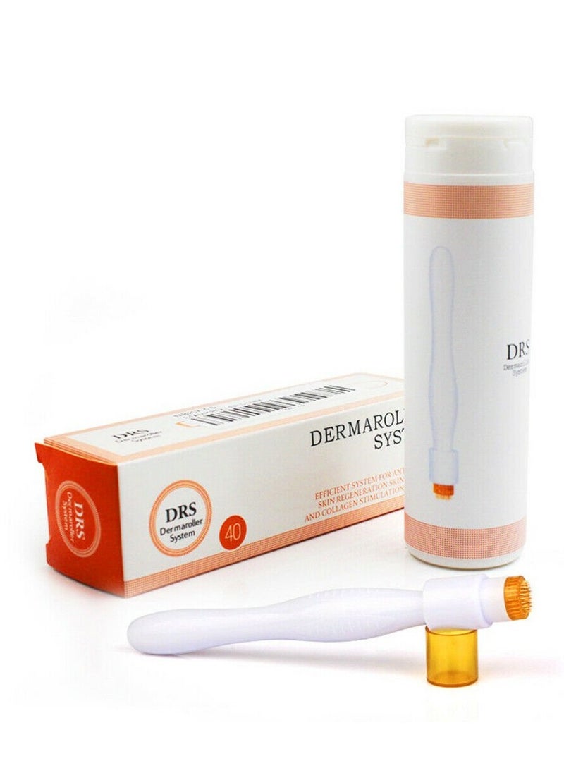 Prime Derma Stamp Pen 40 Micro Needle Titanium Roller Anti Aging Hair Loss Acne Scars 0.75mm  - Image 1