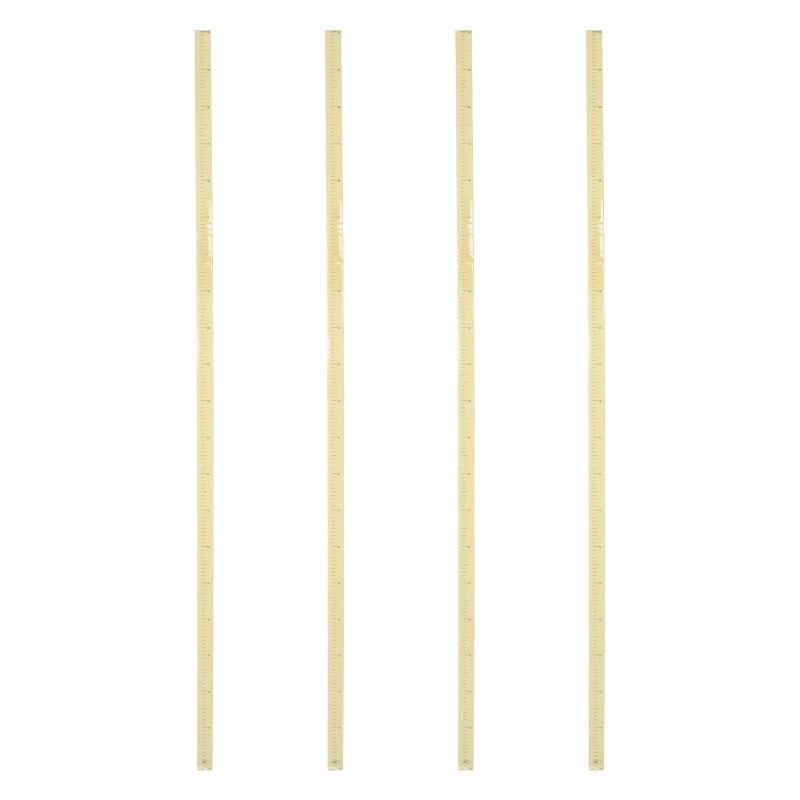 مخطط قياس الطول (4 قطع): مخطط بطول 7 أقدام - ملصق حائط لقياس طول الأطفال/ملصق قياس سهل اللصق - ملصقات جدارية لغرفة الأطفال وغرفة لعب الأطفال الصغار - Image 4