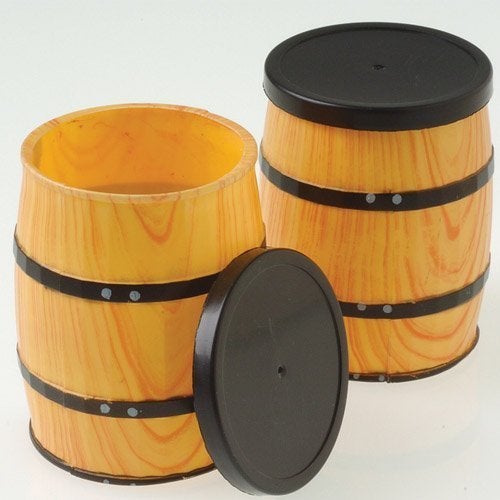 U.S. Toy U.S. Toy Dozen Mini Western Theme Barrel Containers 