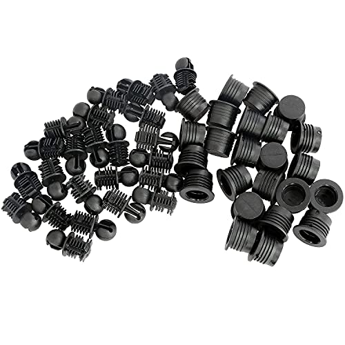 Longdex Speaker Grill Guide 24Pairs Black Plastic Ball and Socket Type Grill Guides Pegs Cloth Buckle Screws Speaker Parts Accessories - Image 5