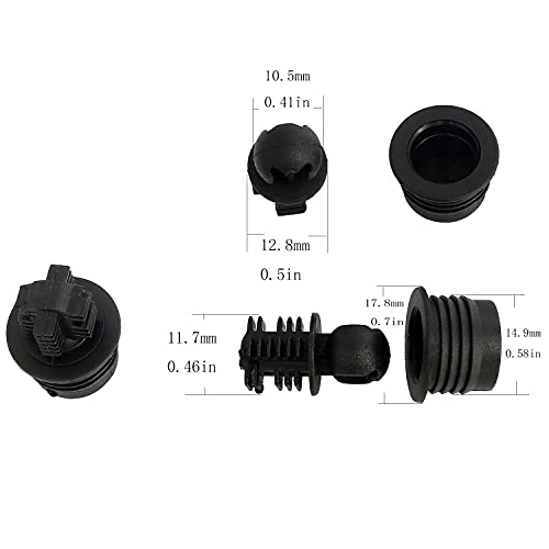 Longdex Speaker Grill Guide 24Pairs Black Plastic Ball and Socket Type Grill Guides Pegs Cloth Buckle Screws Speaker Parts Accessories - Image 3