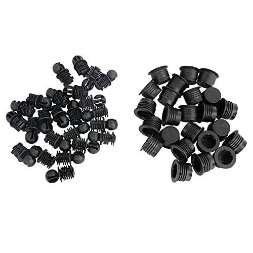 Longdex Speaker Grill Guide 24Pairs Black Plastic Ball and Socket Type Grill Guides Pegs Cloth Buckle Screws Speaker Parts Accessories - Image 4