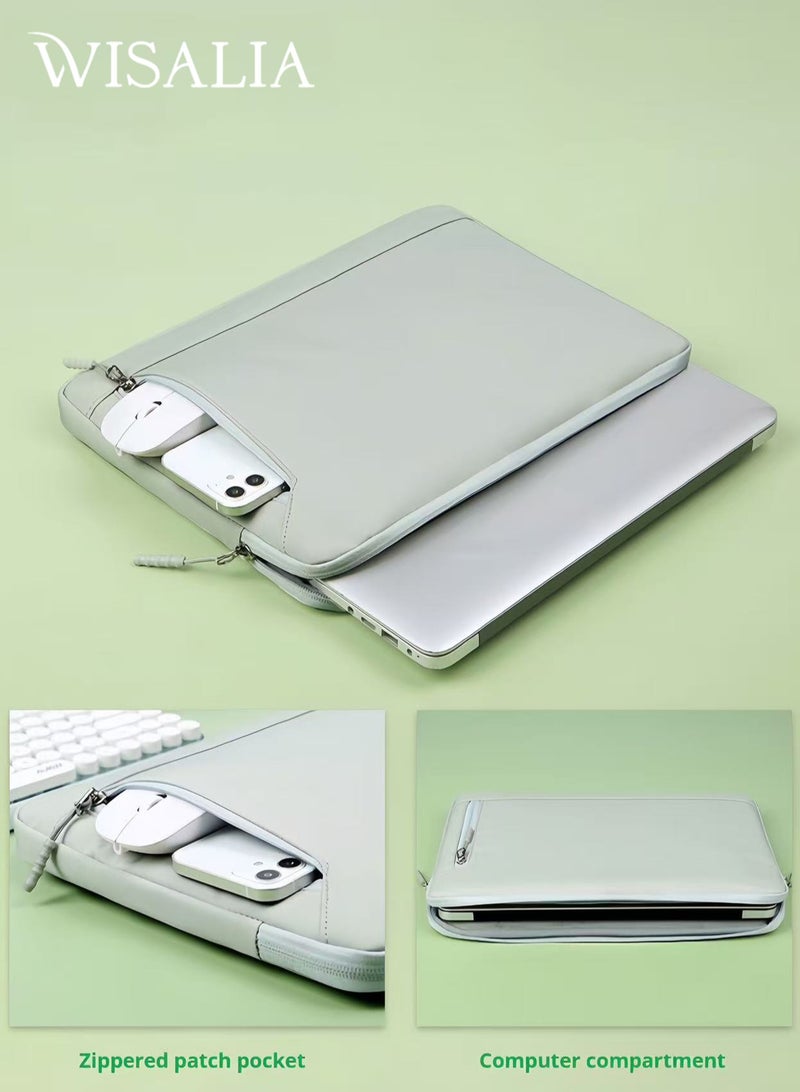 Wisalia Laptop Bag 14 Inch, Laptop Sleeve Protective Case - Inner Padded Cover for MacBook Air Pro, iPad, Windows Laptops - Image 1