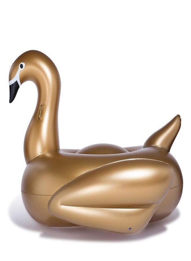 Jasonwell Giant Inflatable Golden Swan Pool Float Inflatable Party Float Toy with Rapid Valves Summer Outdoor Swimming Pool Lounge Raft Decorations Toys for Adults & Kids 75x 67 x 51.2-Inch - Image 4