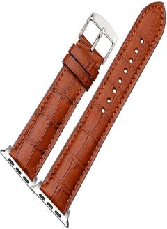 Next store Leather Band for Apple Watch 38mm / 40mm / 41mm, Crocodile Pattern Replacement Strap for Apple Watch Series 7 6 5 4 3 2 1 SE Men Women, Leather, by Next store