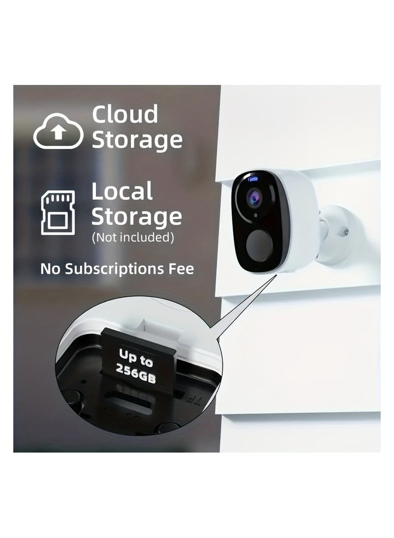 2 كيلو تعمل بالطاقة الشمسية كاميرا الأمن اللاسلكية دعم الاقتران عبر اتصال لاسلكي ، في الهواء الطلق واي فاي المنزل كتف رصاصة الكاميرا ، الأضواء ، بير كشف الحركة ، 2-واي الصوت ، كاميرات الأمن اللاسلكية في الهواء الطلق بطارية تعمل بالطاقة واي فاي مراقبة كاميرا داخلية لأمن المنزل تنبيه الحركة مع سيرينسبوتليت اللون للرؤية الليلية ، ، سحابة / سدستوراج - Image 5