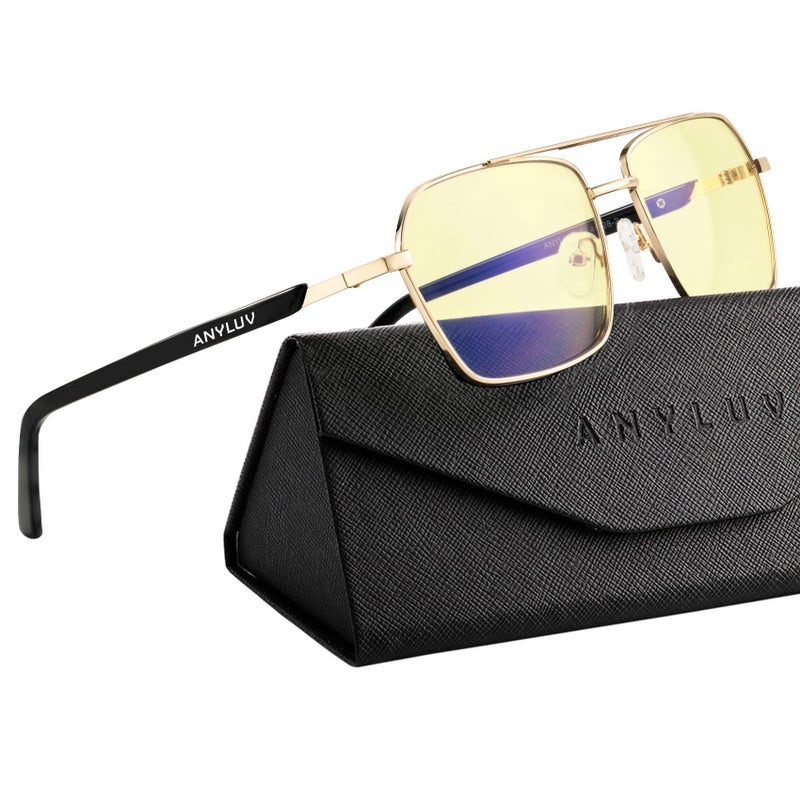 ANYLUV Blue Light Glasses MenWomen Blue Light Blocking Glasses Computer Screen Blocker Eyes Protection Glasses - Image 2